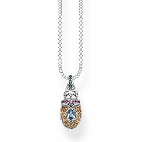 Thomas Sabo Glam & Soul Sterling Silver Scarab Necklace