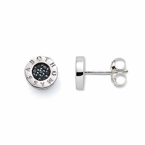 Thomas Sabo Glam And Soul Sterling Silver Black Zirconia Classic Stud Earrings