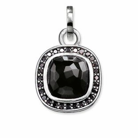 Thomas Sabo Glam And Soul Sterling Silver Onyx Black Cosmo Pendant