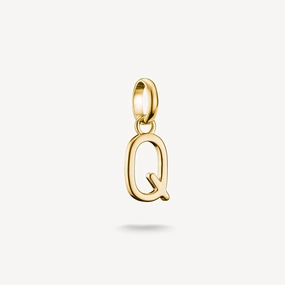 Thomas Sabo Gold Plated Letter Q Connect Charm