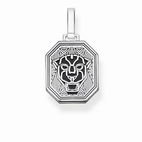 Thomas Sabo Rebel at Heart Sterling Silver Black Cat Pendant