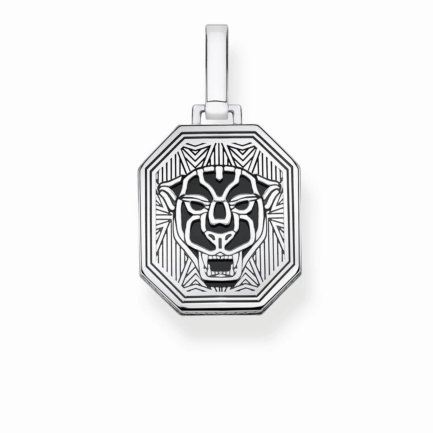 Thomas Sabo Rebel at Heart Sterling Silver Black Cat Pendant