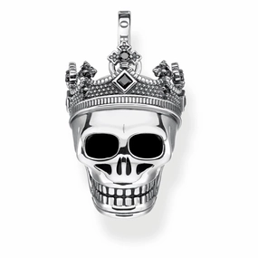 Thomas Sabo Rebel at Heart Sterling Silver Skull Crown Pendant