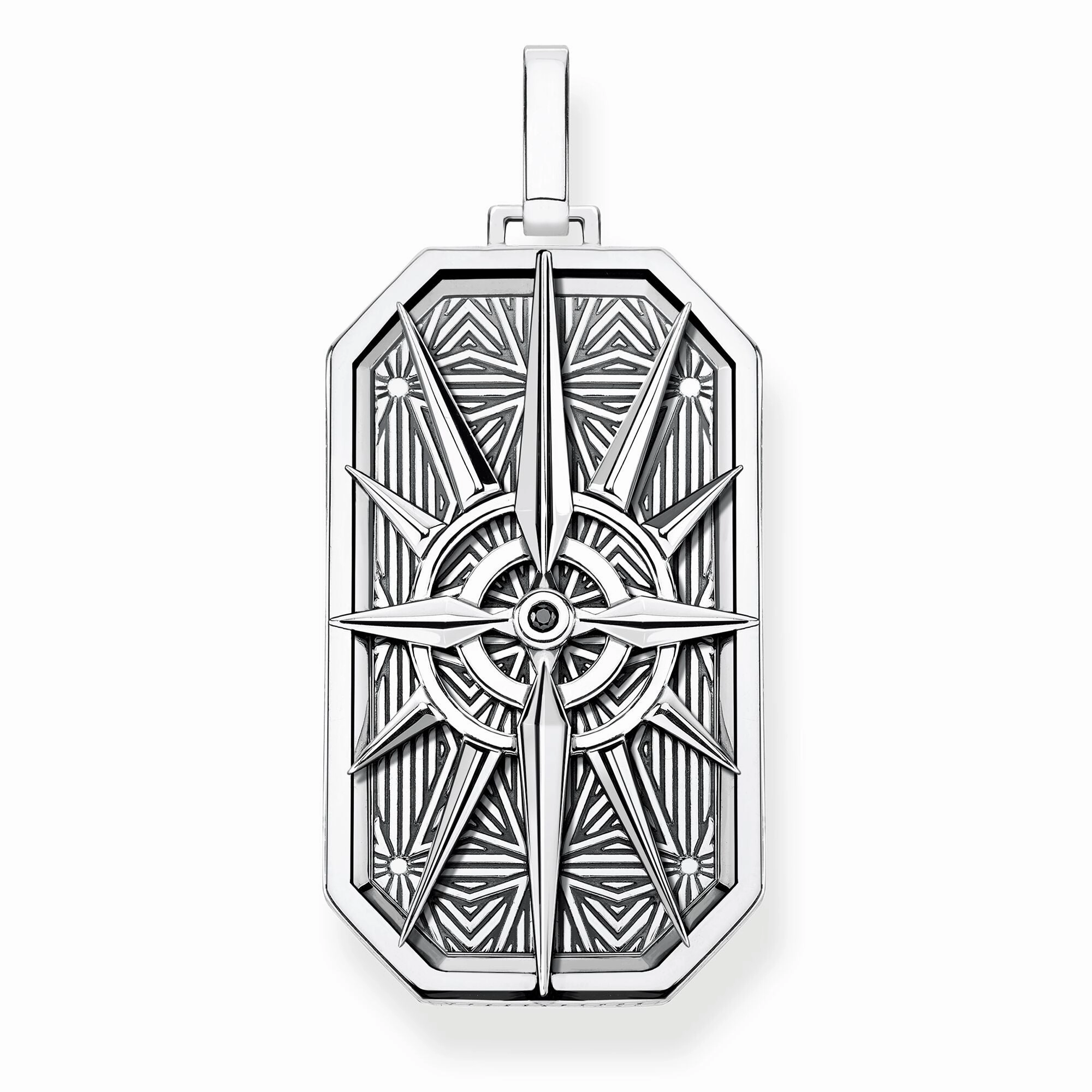 Thomas Sabo Rebel at Heart Sterling Silver Star Compass Pendant