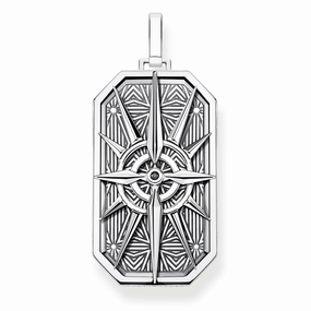 Thomas Sabo Rebel at Heart Sterling Silver Star Compass Pendant