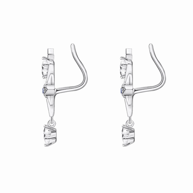 Thomas Sabo Royalty Sterling Silver Star Climber Earrings