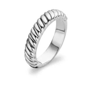 Ti Sento Ring Silver Rope Twist