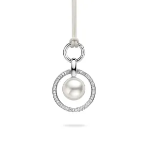 Ti Sento Sterling Silver Cubic Zirconia Pearl Pendant D