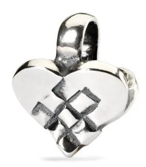 Trollbeads Bead Christmas Heart Silver