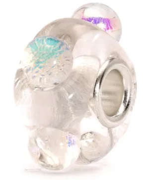 Trollbeads Bead Dichroic Ice Silver