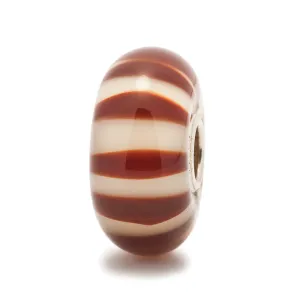 Trollbeads Bead Glass Chocolate Stripe