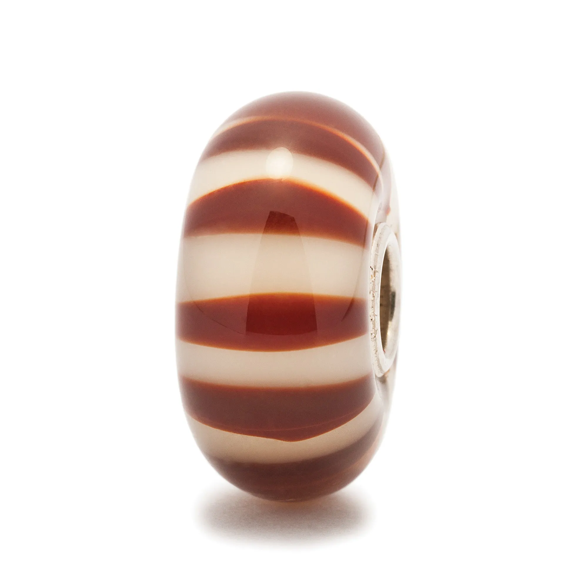 Trollbeads Bead Glass Chocolate Stripe