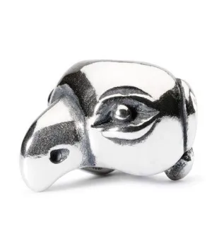 Trollbeads Bead Lucky Parrot Silver