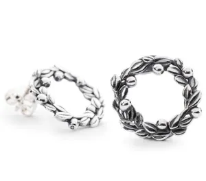 Trollbeads Earring Blueberries of Youth Studs Silver