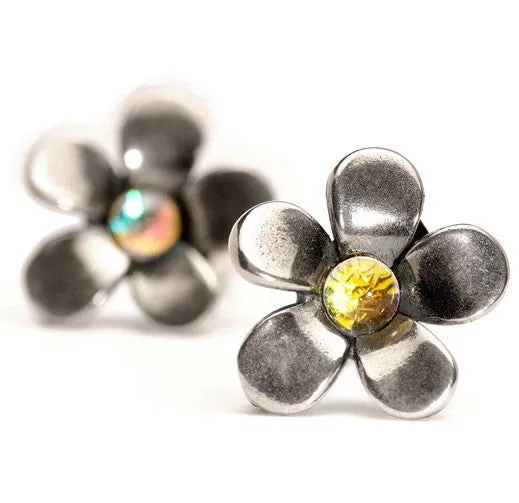 Trollbeads Earring Flower Ear Studs Silver