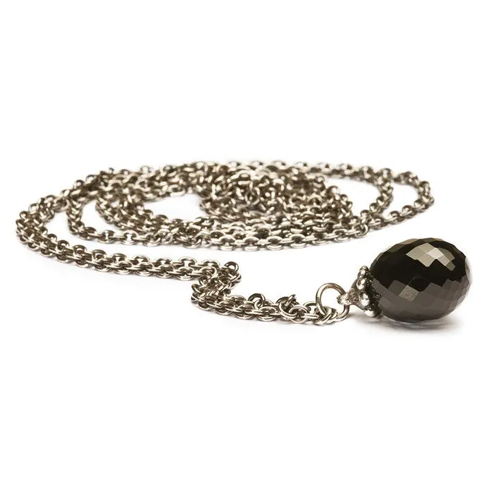 Trollbeads Necklace Fantasy Black Onyx Silver 100cm