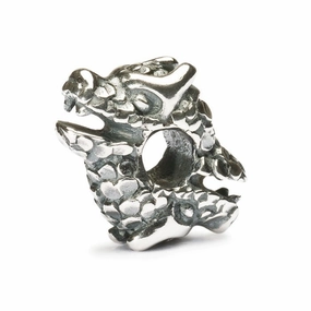Trollbeads Bead Happy Dragon Silver