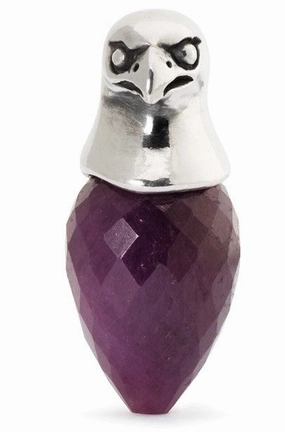 Trollbeads Bead Ruby Falcon Silver