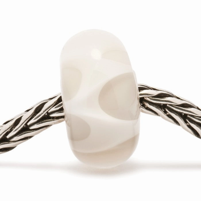 Trollbeads Bead White Paper Fold Silver