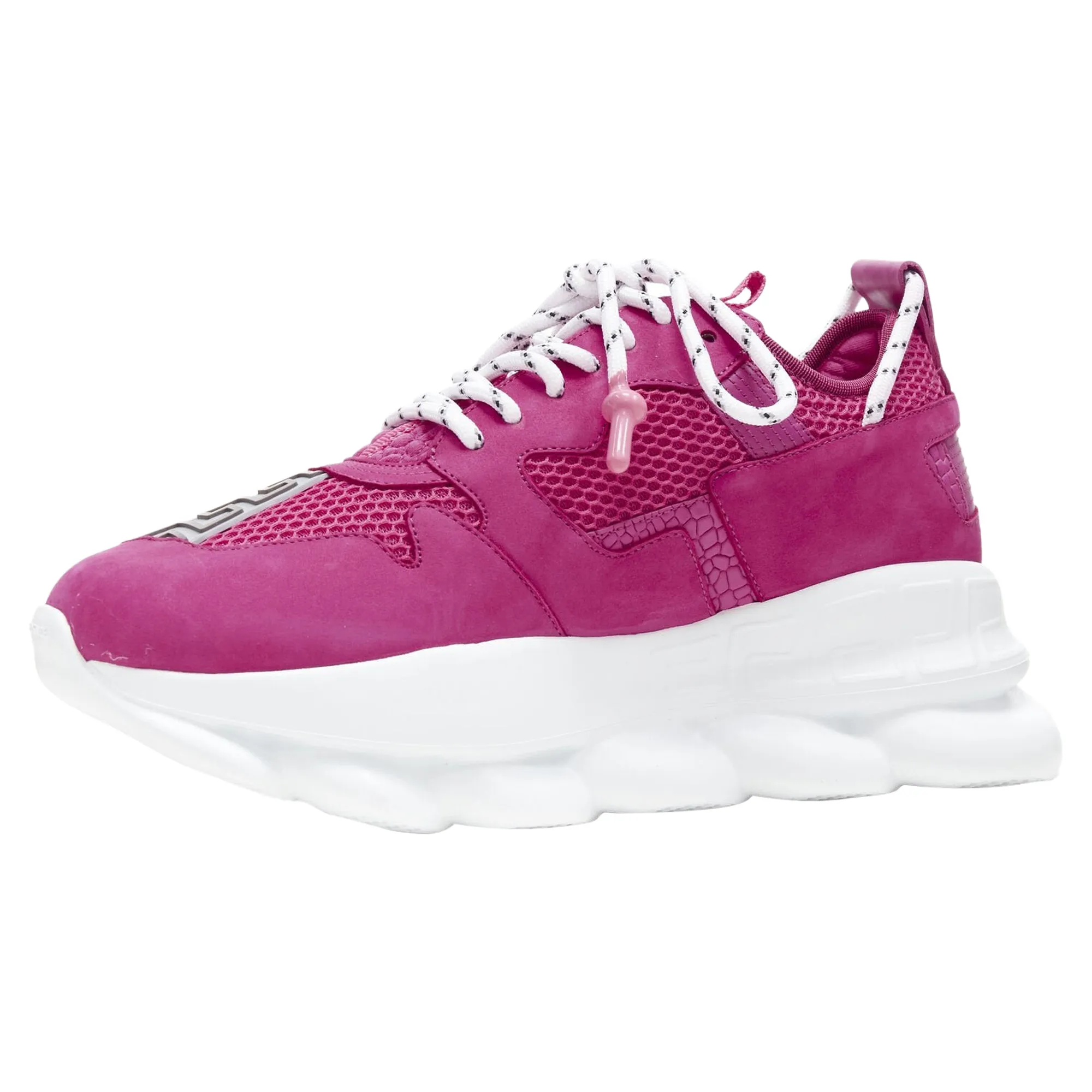 Versace Chain Reaction Blowzy Suede Low Top Chunky Sneaker