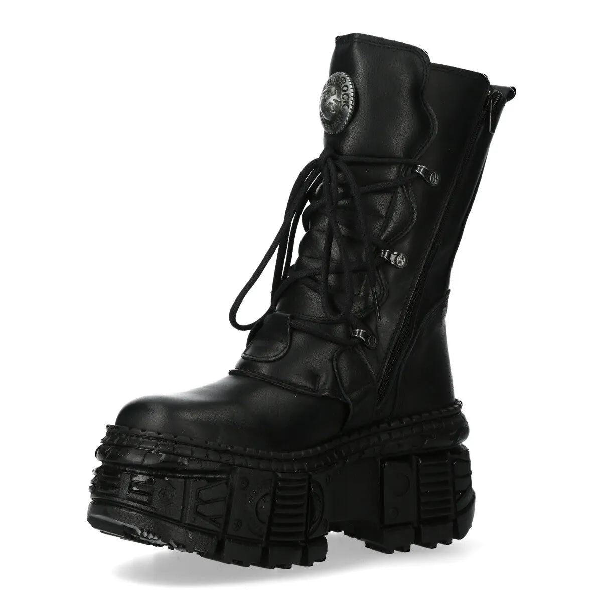 WALL373-S5 Boots Punk Leather Platform Gothic