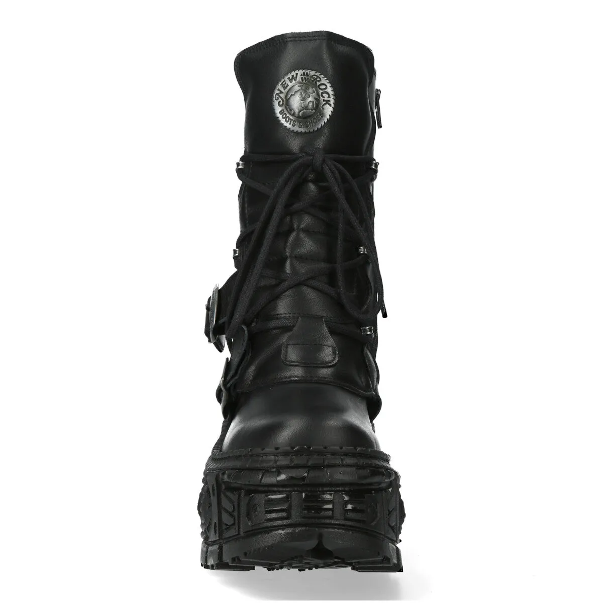 WALL373-S5 Boots Punk Leather Platform Gothic