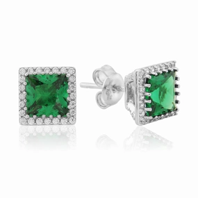 Waterford Jewellery Sterling Silver Cubic Zirconia Stud Earrings