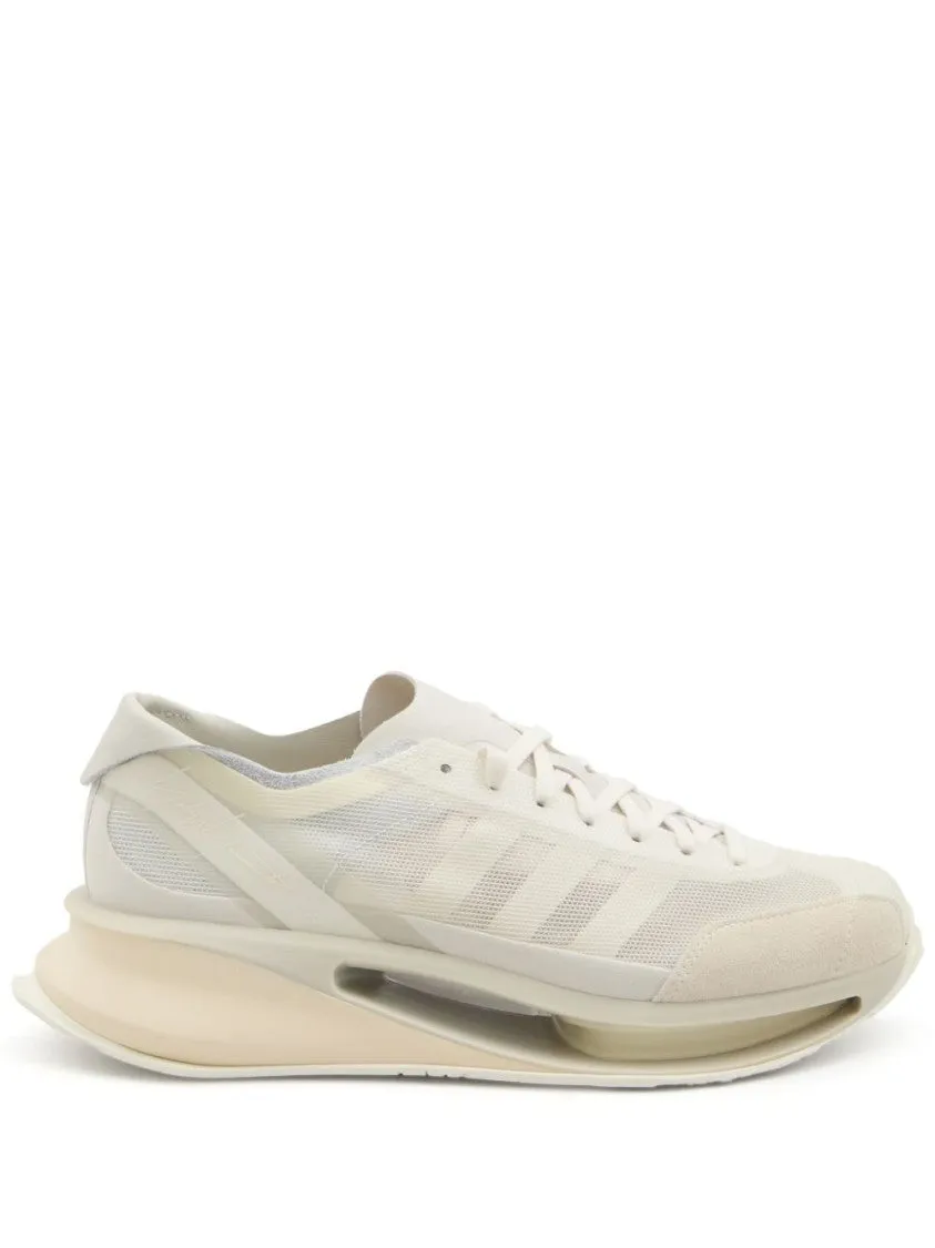 White Sneakers With Signature 3-Stripes Logo