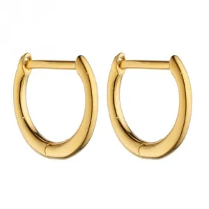 Yellow Gold Plated Hinged Hoop Earrings E6048