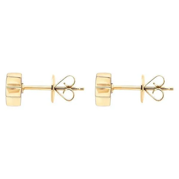 Yellow Gold Plated Sterling Silver Star Stud Earrings